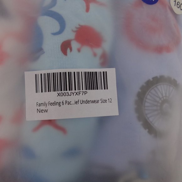 Kids Family Felling 6pc Little Boys Boxer Brief Size 12 - Picture 4 of 4